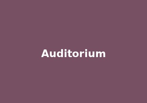 School auditorium with stage