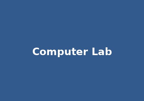 Computer laboratory with desktop computers